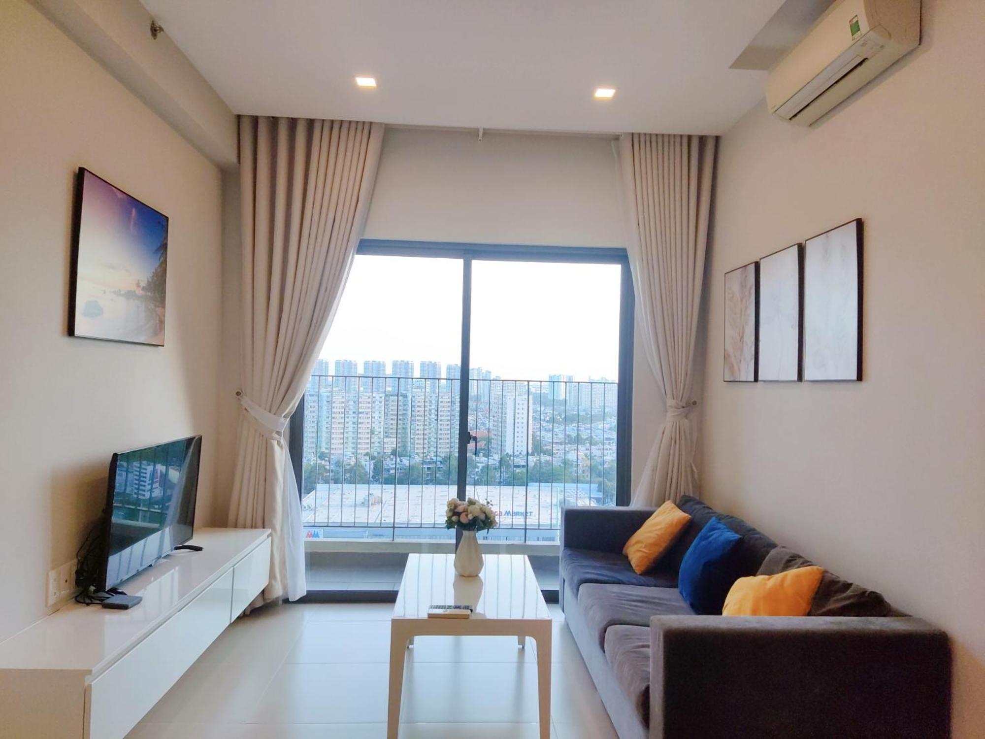 Masteri Thao Dien Comfy Apartment #Nice Balcony #Opening View Хошимин Экстерьер фото